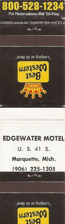 Edgewater Motel (Econolodge Lakeview) - Matchbook (newer photo)